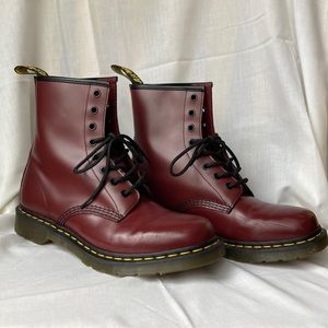 Dr. Martens 1460 *Nearly New* Boots Cherry Red (W 10 *but fits 9*)